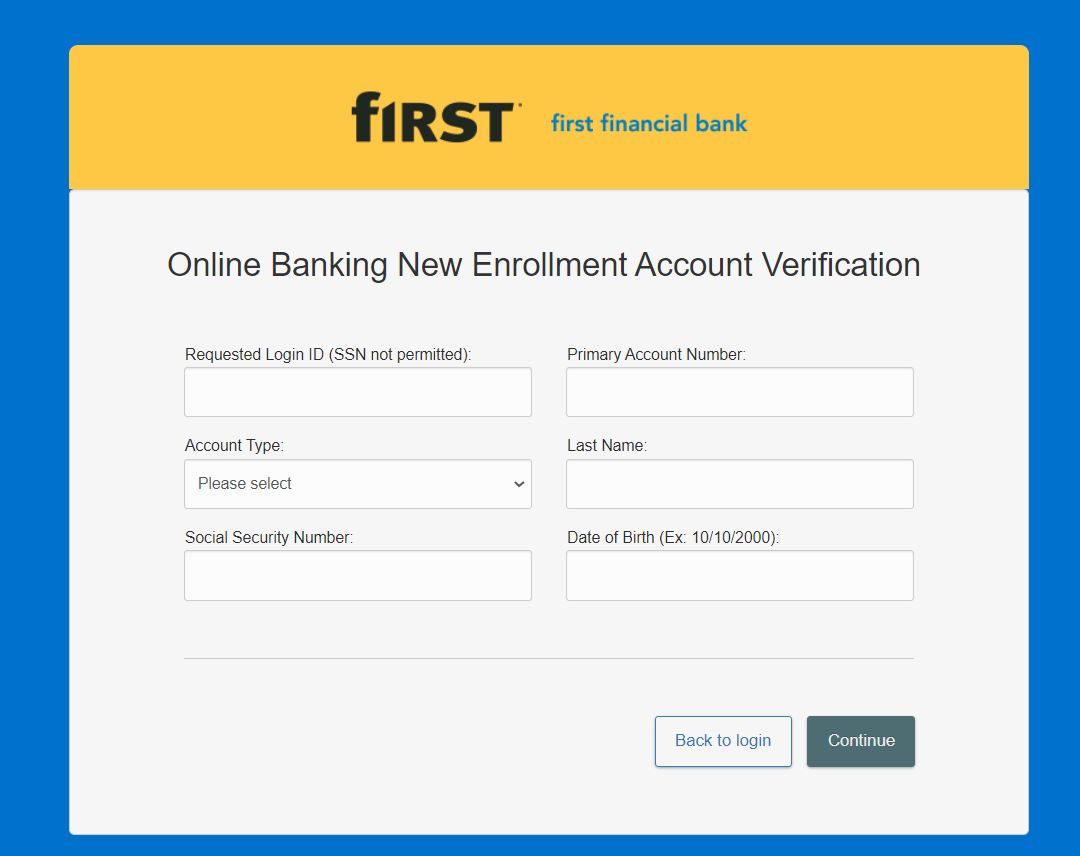 www first financial online banking